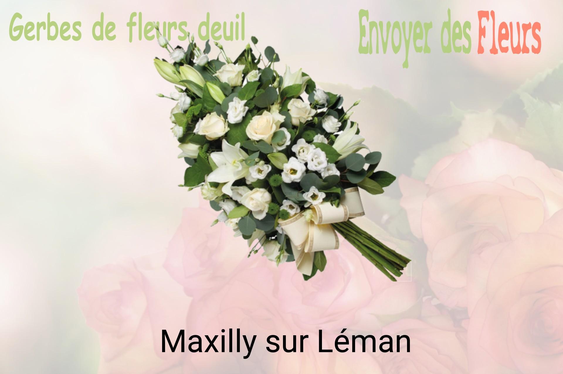 Gerbe de fleurs de deuil livrée à Maxilly-sur-Léman